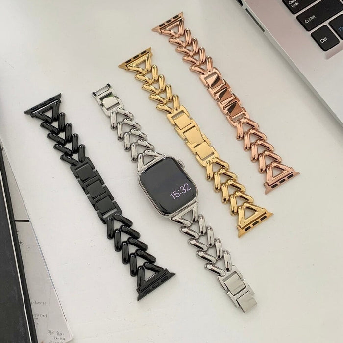 Luxury Steel Bracelet Strap For Apple Watch