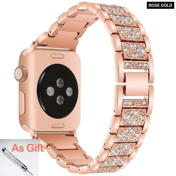 Jewelry Diamond Wrist Chain Strap for Apple Watch