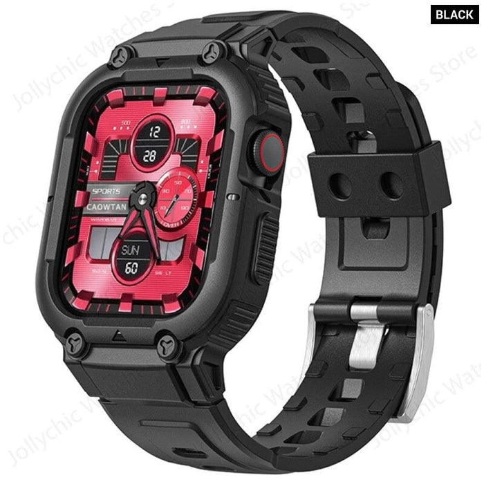 Silicone Rubber Band Case For Apple Watch