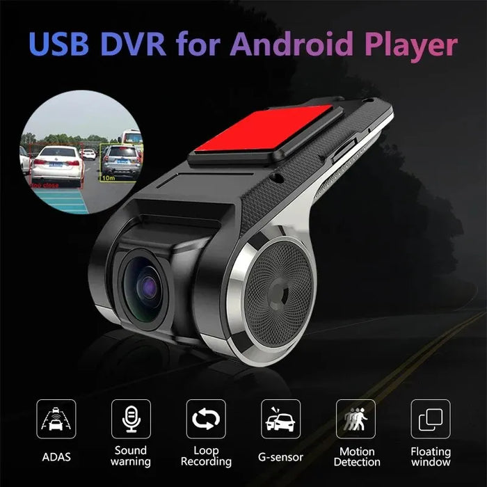 Full Hd 1080P Car Dvr Dash Cam For Android Dvd Player With Adas Ldws Navigation Auto Audio Voice