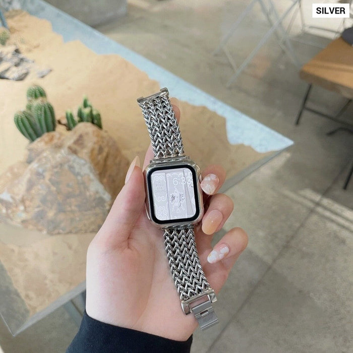 Stainless Steel Metal Strap For Apple Watch Band