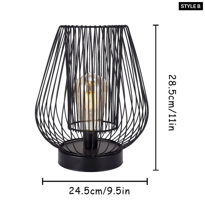 Metal Cordless Battery Powered Hanging Lamp with 1M USB Power Connection for Home Decor