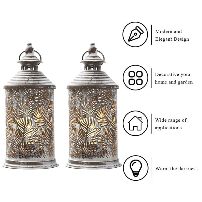 2Pcs Battery Powered Hanging Table Lamp With Edison Style Bulb for Outdoors Indoors Home Decor