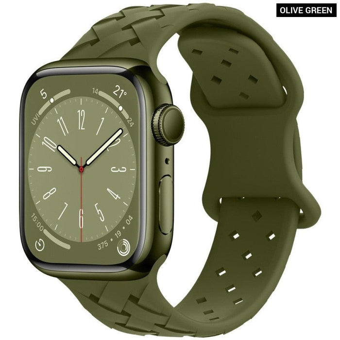 Silicone Woven Loop Strap for Apple Watch