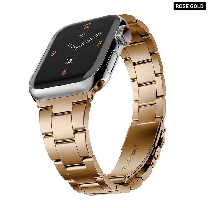 Slim Steel Metal Correa Wrist Bracelet Strap for Apple Watch