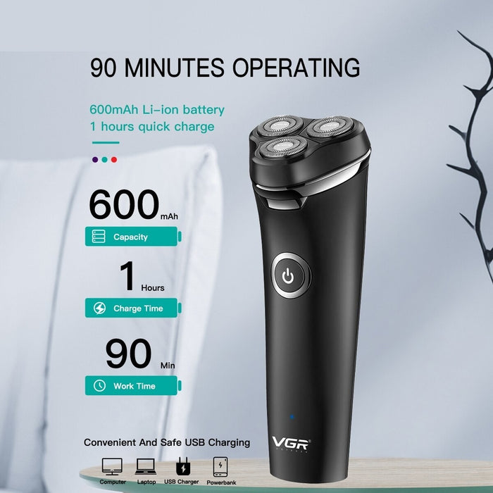 Electric Rechargeable Wet Dry Shaving Machine For Men