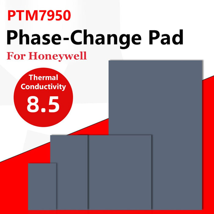 For Honeywell PTM7950 Phase-change Pad 8.5W mK CPU Thermal Conductive Paste Pad Patch Replacement Lightweight for Laptop GPU CPU