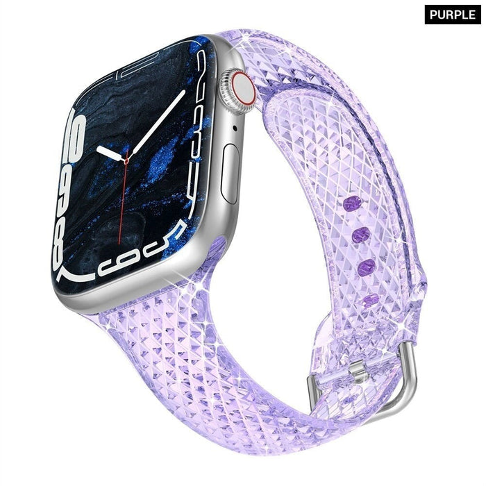 Transparent Clear Band Strap For Apple Watch