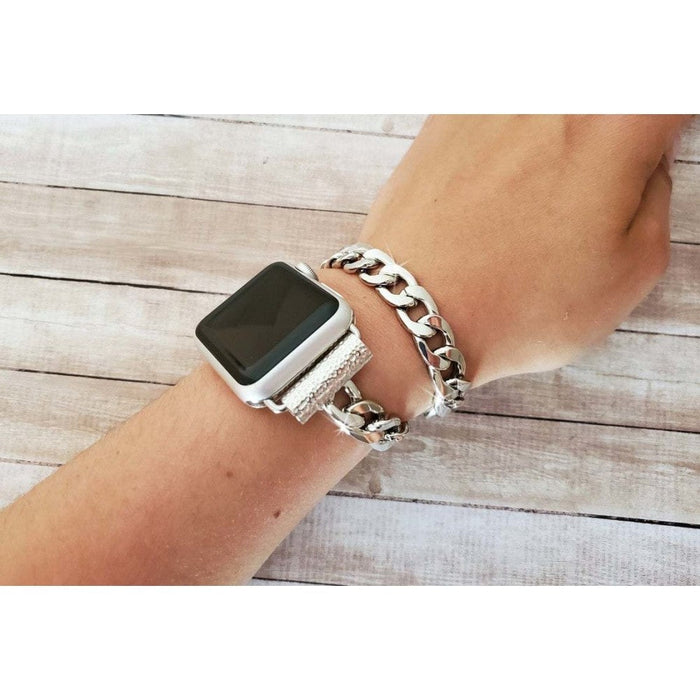 Double Circle Stainless Steel Strap For Apple Watch