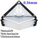 Transparent Outdoor Tarpaulin 0.14 0.16mm Pe Rainproof