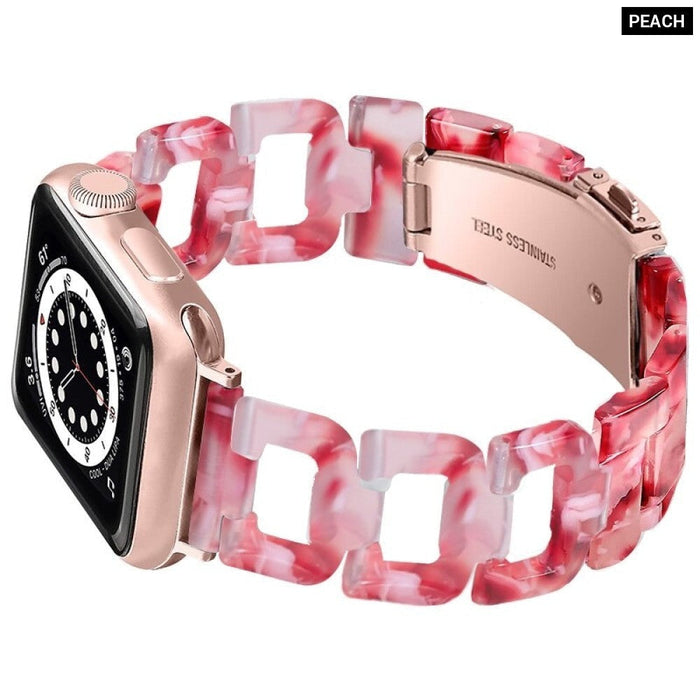 Resin Transparent Correa Loop Strap For Apple Watch