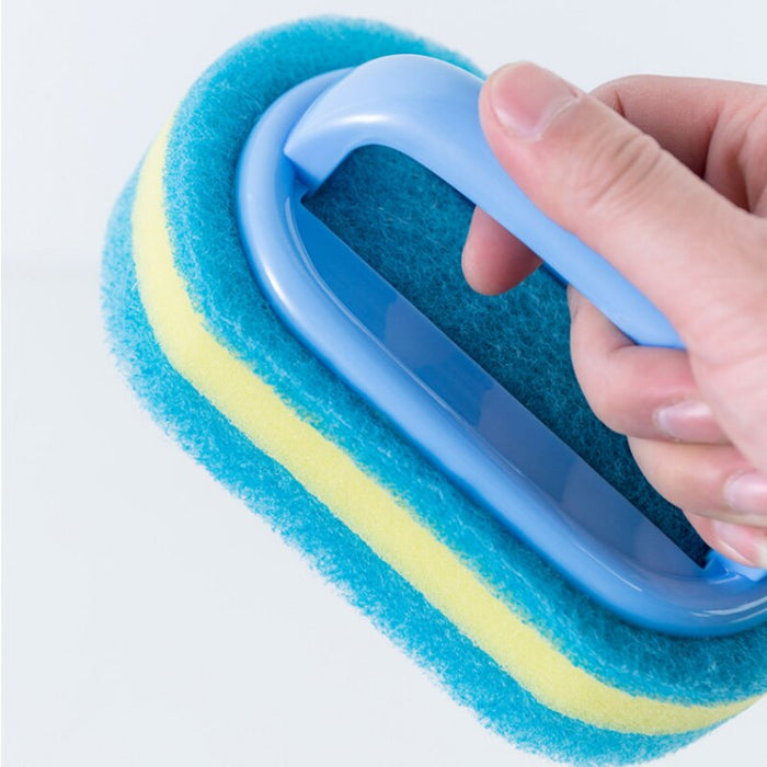 Cleaning Brush with Handle Kitchen Sponge Wipe Thickening Bathroom Tile Cleaning Tools