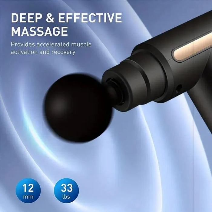 Fascial Gun Muscle Massager Deep Tissue Percussion For Body Back Neck And Legs