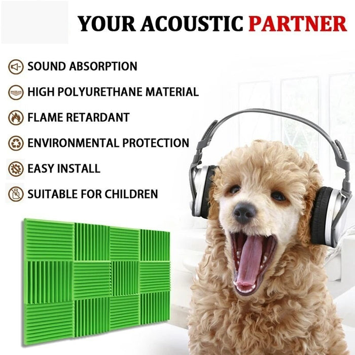 Noise Insulation Acoustic Conditioning 6/12/24 Pcs Sound-absorbing Foams Panel Studio Soundproof Ktv Room House Isolation Panel