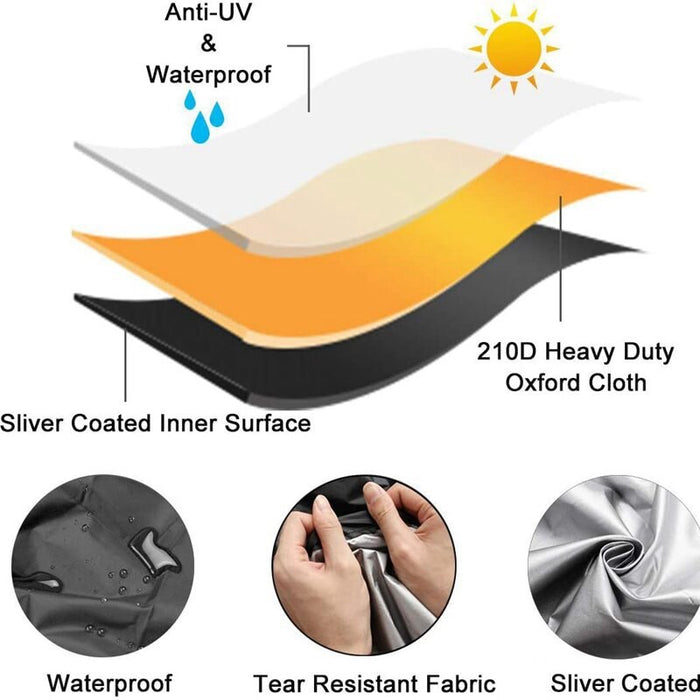 Mobility Scooter Cover Waterproof Heavy Duty Mobility Car Cover Anti-UV Dust Wear Proof Wheelchair Transport Storage Oxford Cove