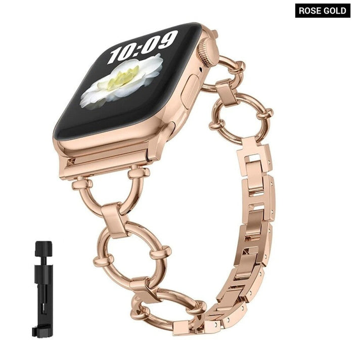 Metal Jewelry Chain Band Strap For Apple Watch