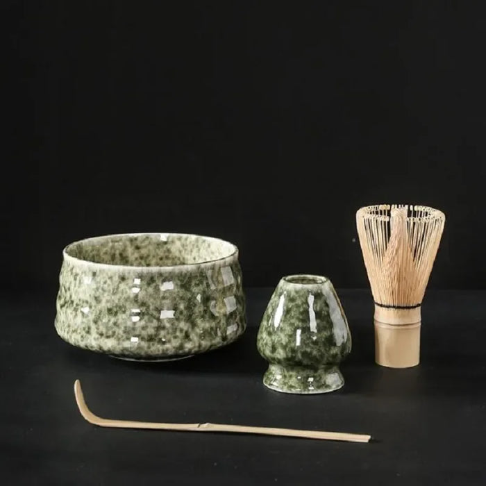 4Pc Japanese Matcha Set: Safe Bamboo Whisk Teaspoon Tea Sets & Tools