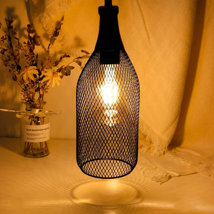 Modern Hanging Cage LED Lamp For Bedroom Home Decor