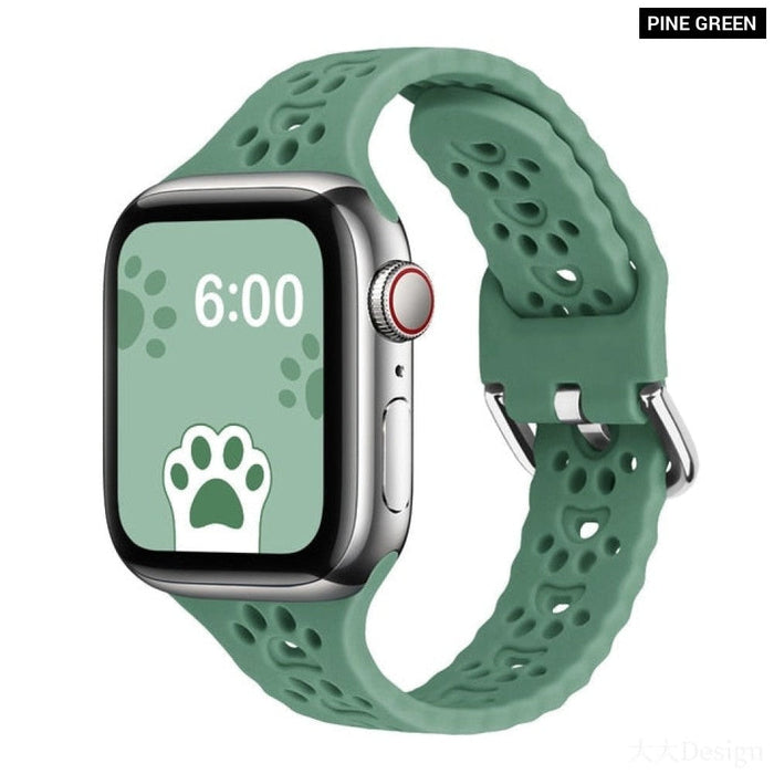 Narrow Thin Silicone Band for Apple Watch