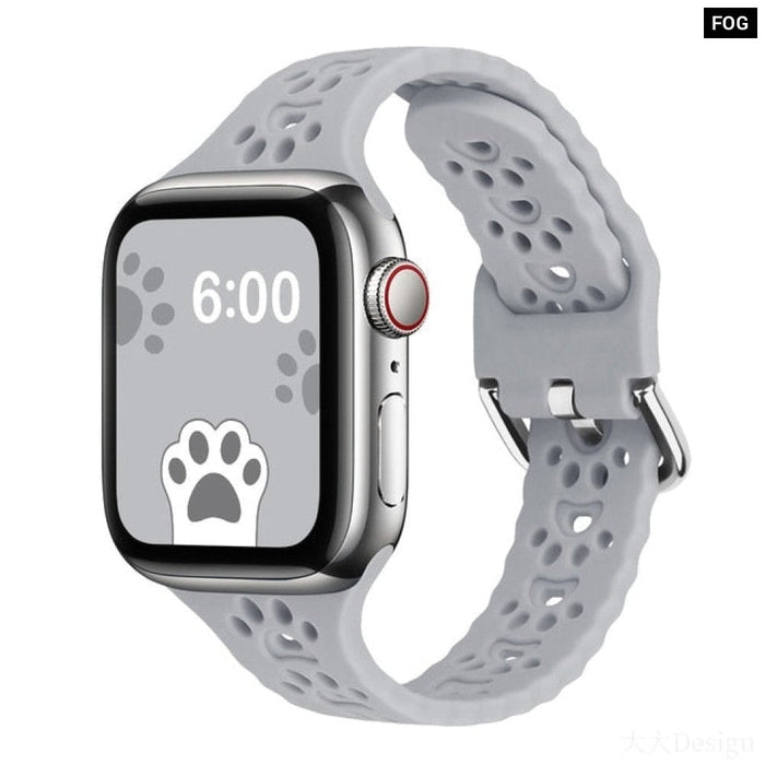 Narrow Thin Silicone Band for Apple Watch