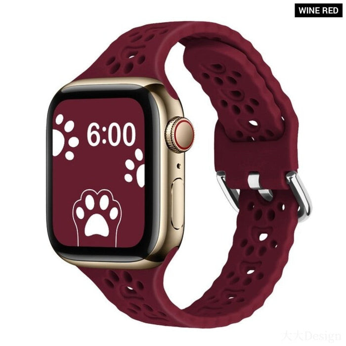 Narrow Thin Silicone Band for Apple Watch