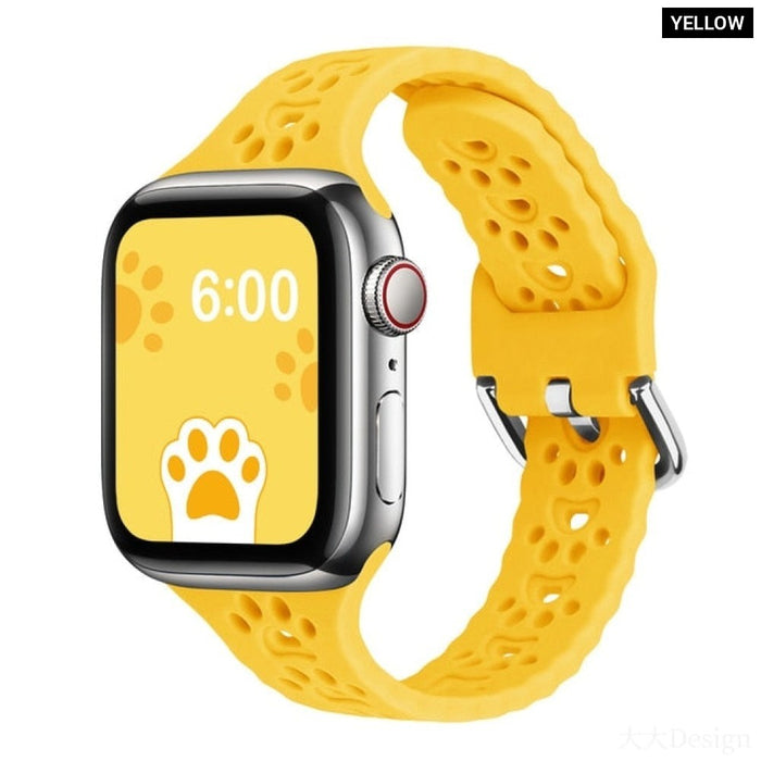 Narrow Thin Silicone Band for Apple Watch