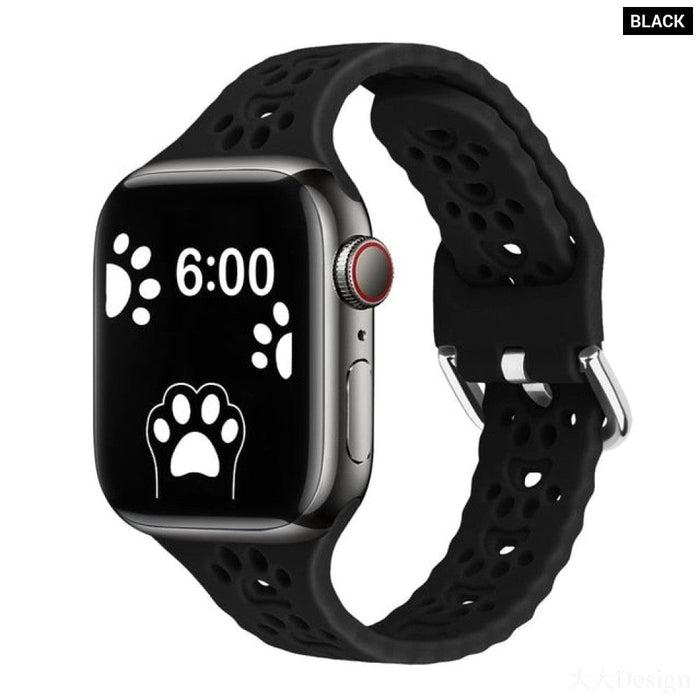 Narrow Thin Silicone Band for Apple Watch