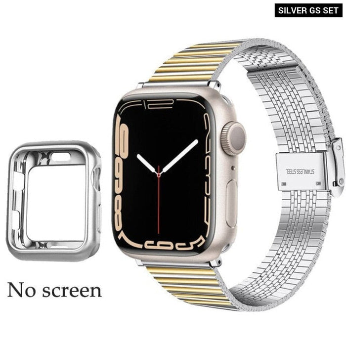 Stainless Steel Strap for Apple Multicolour Watch