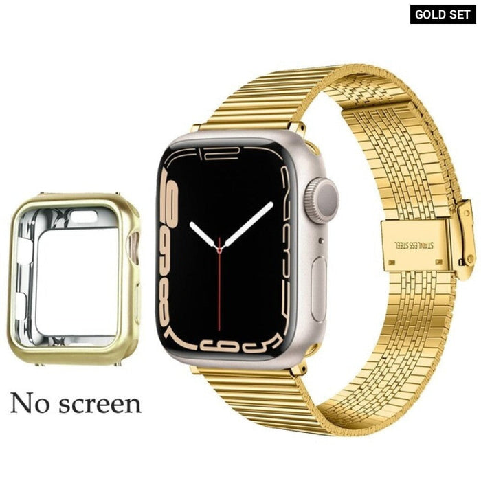 Stainless Steel Strap for Apple Multicolour Watch