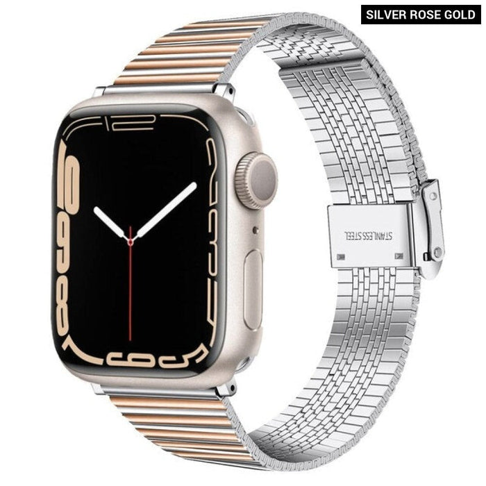 Stainless Steel Strap for Apple Multicolour Watch