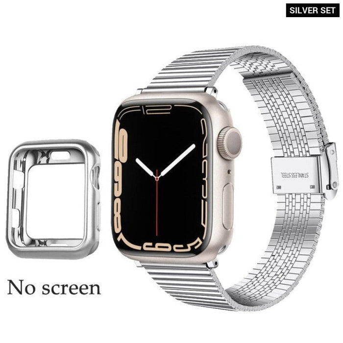 Stainless Steel Strap for Apple Multicolour Watch