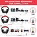 A71 Wired Over Ear Headphone With Mic Studio Dj Headphones