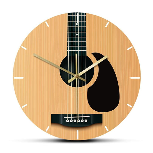 Acoustic Guitar Decorative Wall Clock Music Instrument