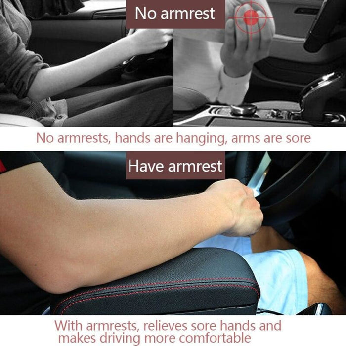 Adjustable Car Center Console Arm Rest Universal Armrest Box