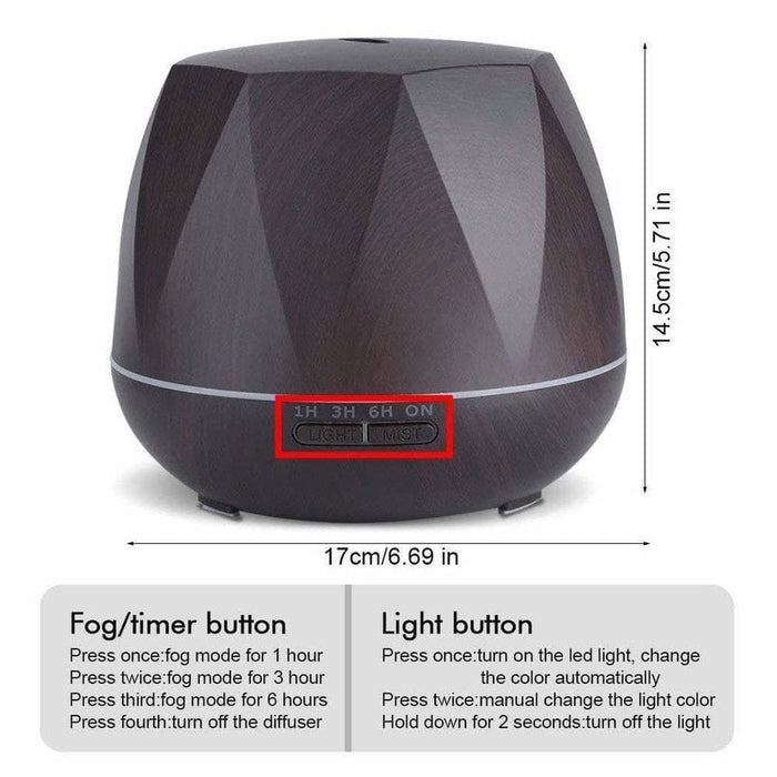 Air Humidifier Aroma Diffuser Remote Control Ultrasonic