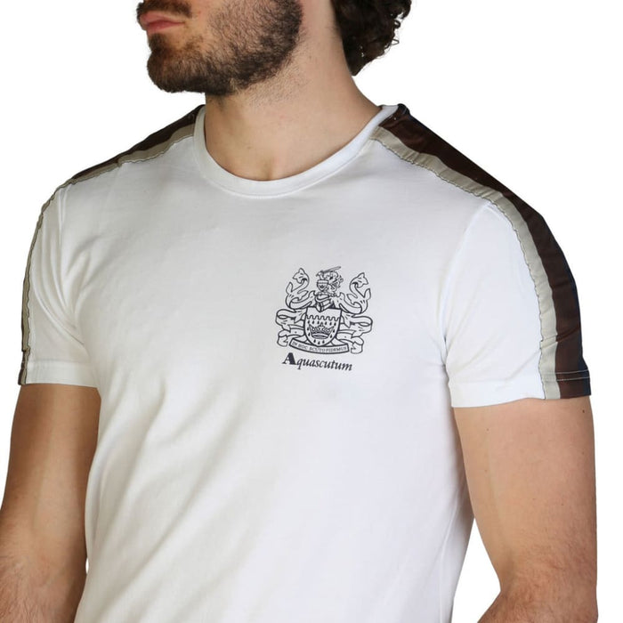 Aquascutum Aw219qmt2m T-shirts For Men White
