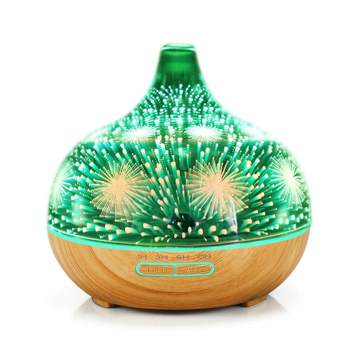 Aroma Essential Oil Diffuser,400ml 3d Glass Home Fragrance