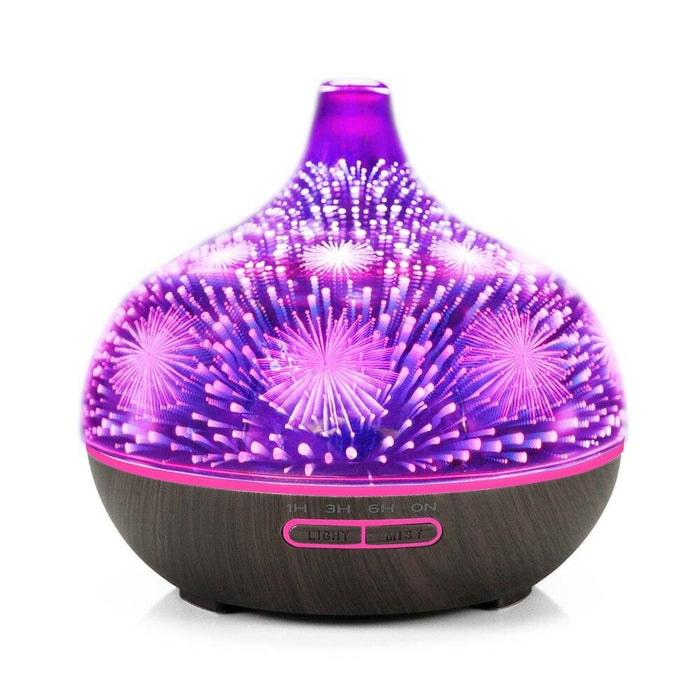 Aroma Essential Oil Diffuser,400ml 3d Glass Home Fragrance