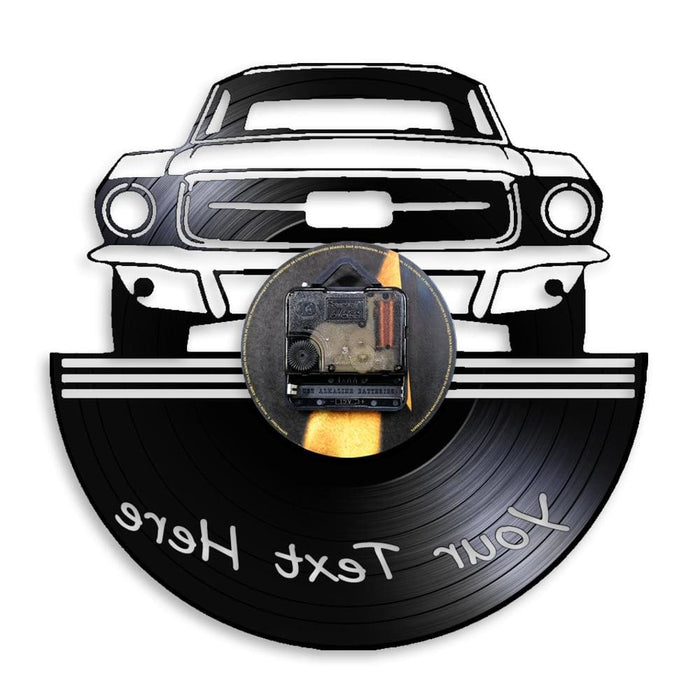 Auto Service Wall Art Garage Led Vinyl Record Clock Custom