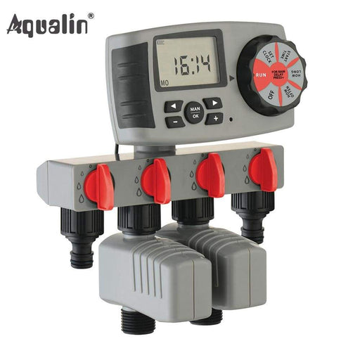 Automatic 4-zone Water Timer Controller System With 2