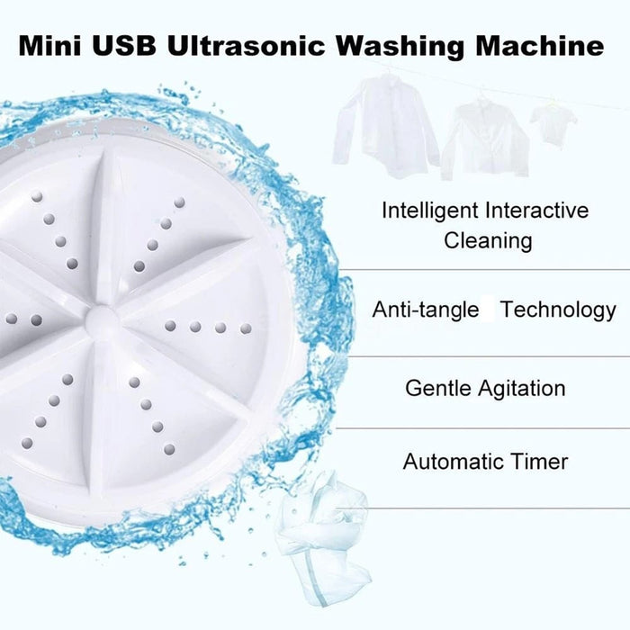 Automatic Cycle Personal Mini Turbo Washing Machine- Usb