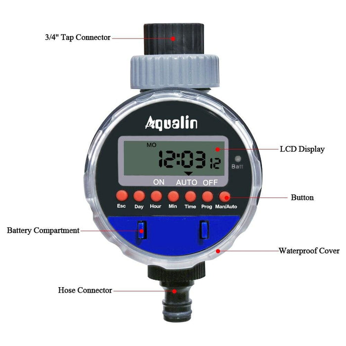 Automatic Electronic Ball Valve Watering Timer Controller 