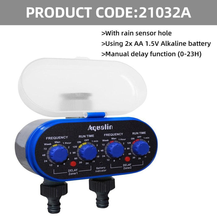Automatic Two Outlet Four Dials Water Timer Controller For