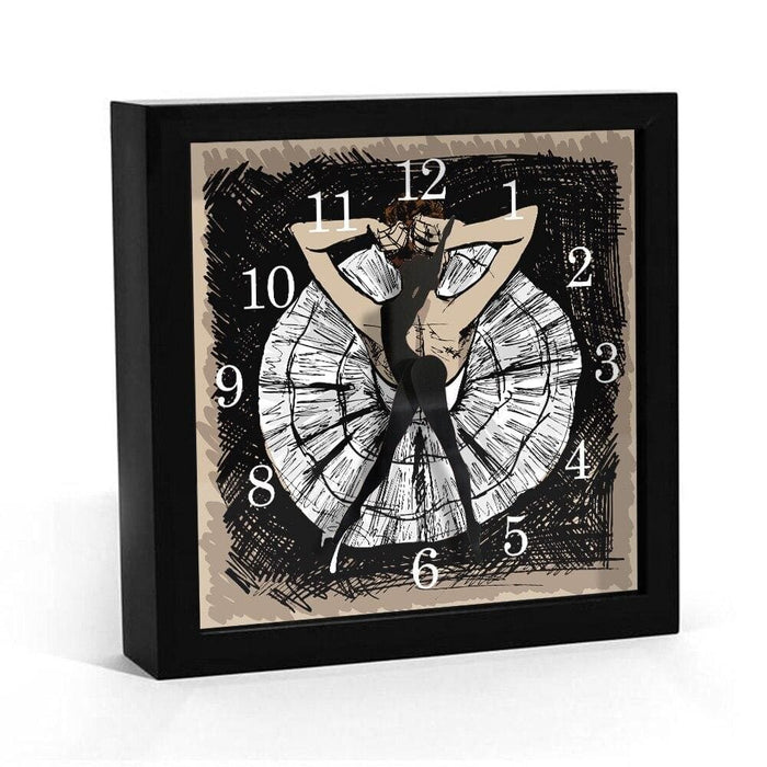 Ballerina Hexagon Deskwithall Clock