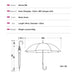 Bamboo Handle Design Windproof Umbrella