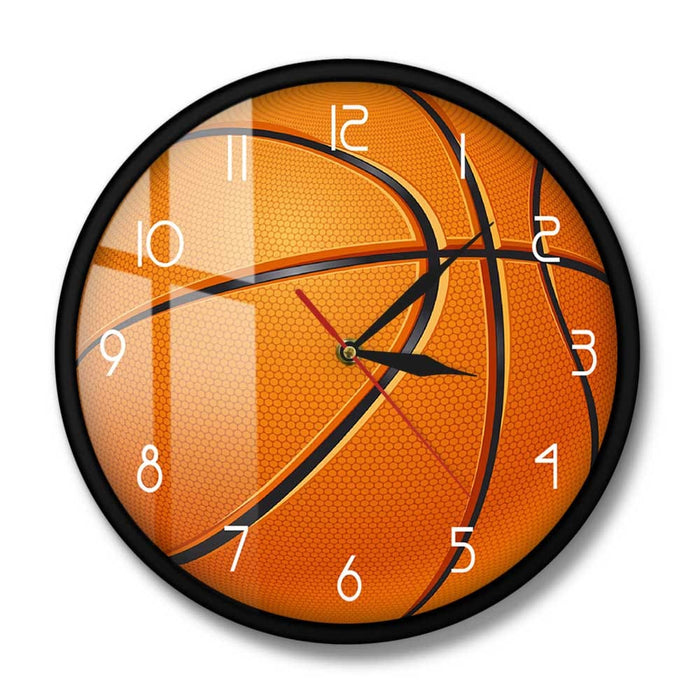 Basketball Ball 3d Illusion Modern Printed Wall Clock Boy