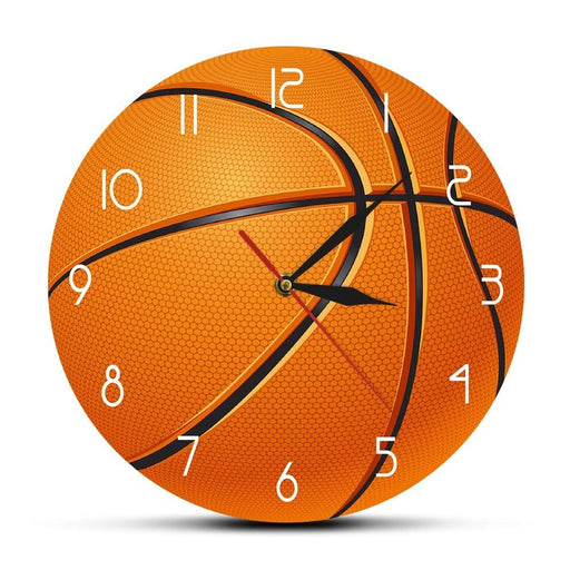 Basketball Ball 3d Illusion Modern Printed Wall Clock Boy