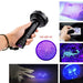 Battery Operated 128 Uv Led Flashlight Pet Urine Detector