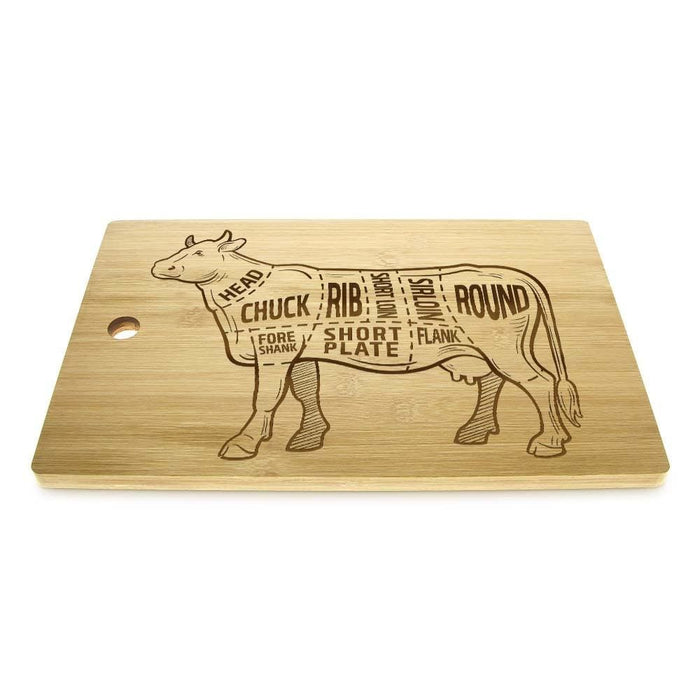 Beef Meat Cuts Custom Cutting Board