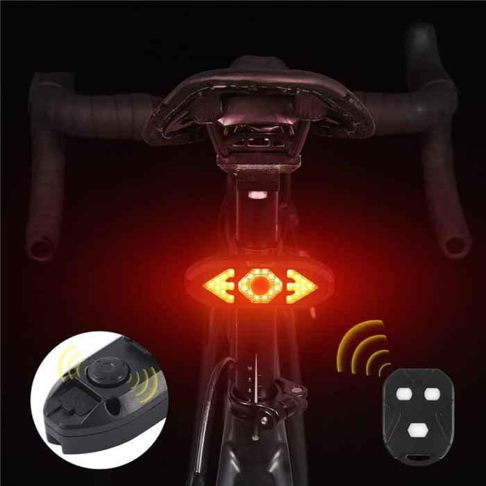 Bike Turn Signal Light Remote Control Direction Indicator